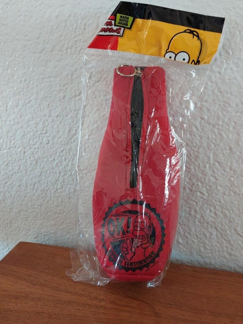 y2k the simpsons Homer bottle foam zipper pouch for cold drinks red #thesimpsosn